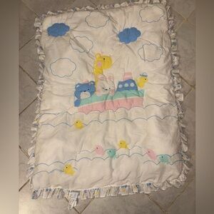 Vintage Bundles By Sterncraft Baby Quilt 46x36 USA Animals Boat